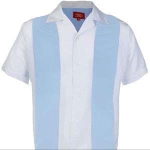 Maximos Men's Two-Tone Guayabera size S